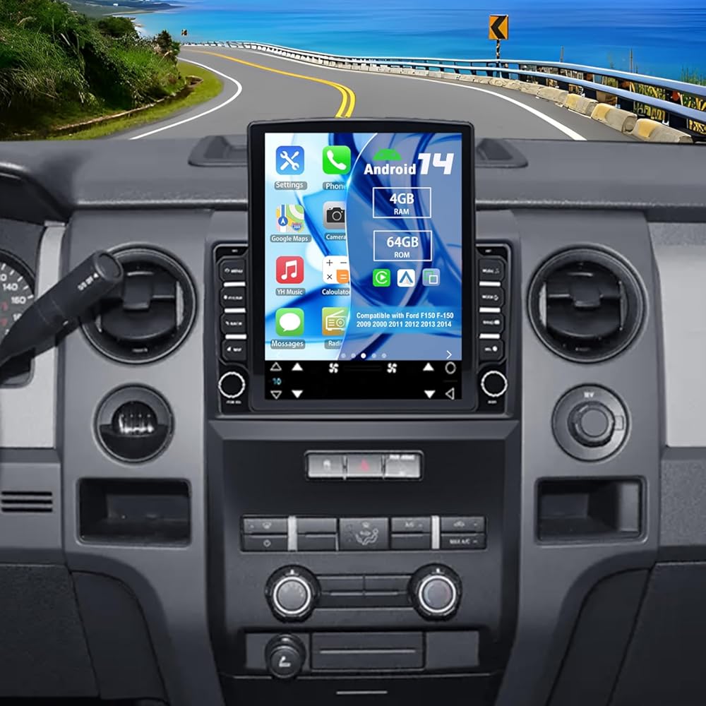 Double Din Car Radio Compatible with Ford F150 F-150 2009 2000 2011 2012 2013 2014, 4G+64G 9.7