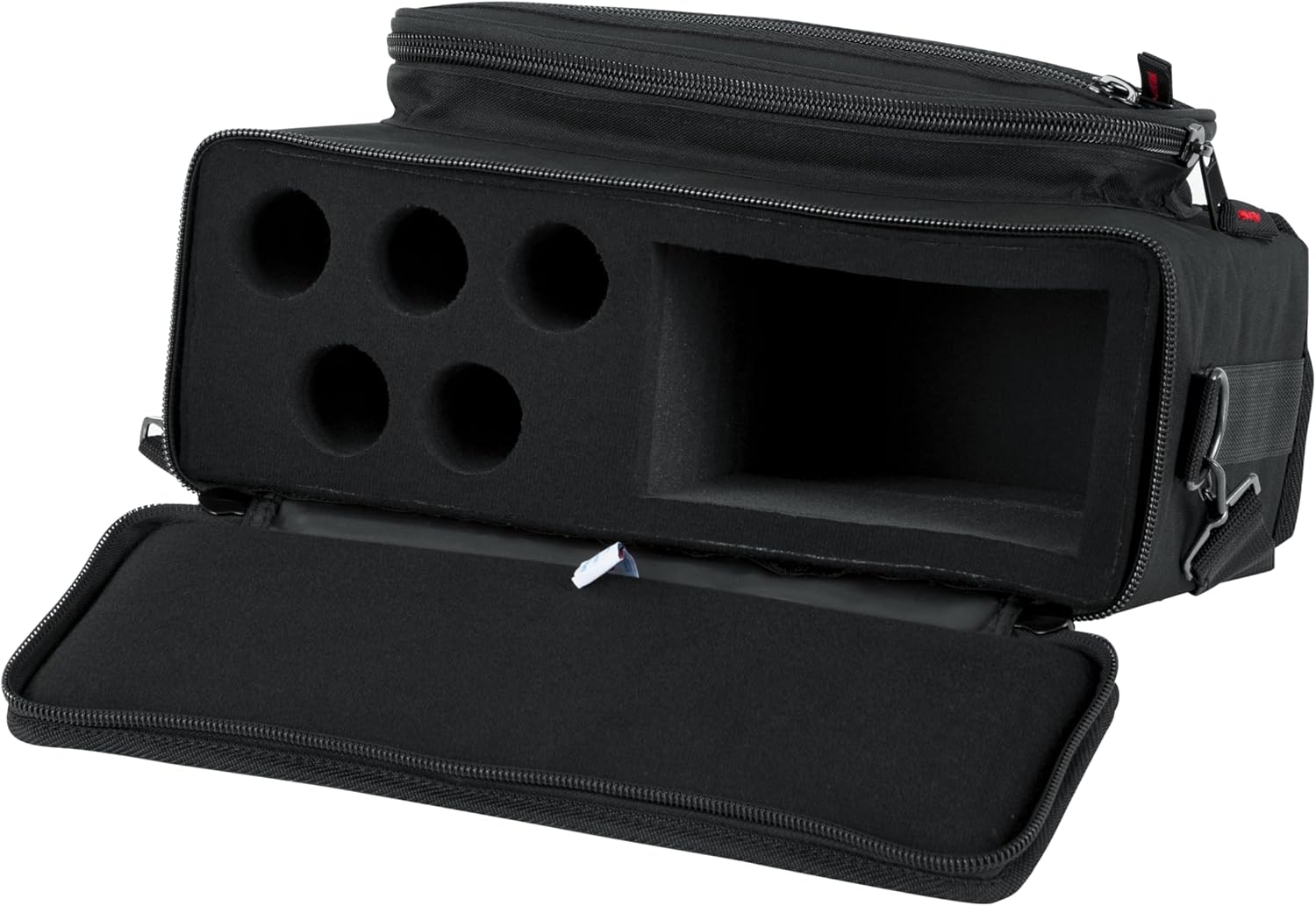 Gator Cases Padded Microphone Carry Bag, Holds (5) Wireless Microphone Systems, (GM-5W)