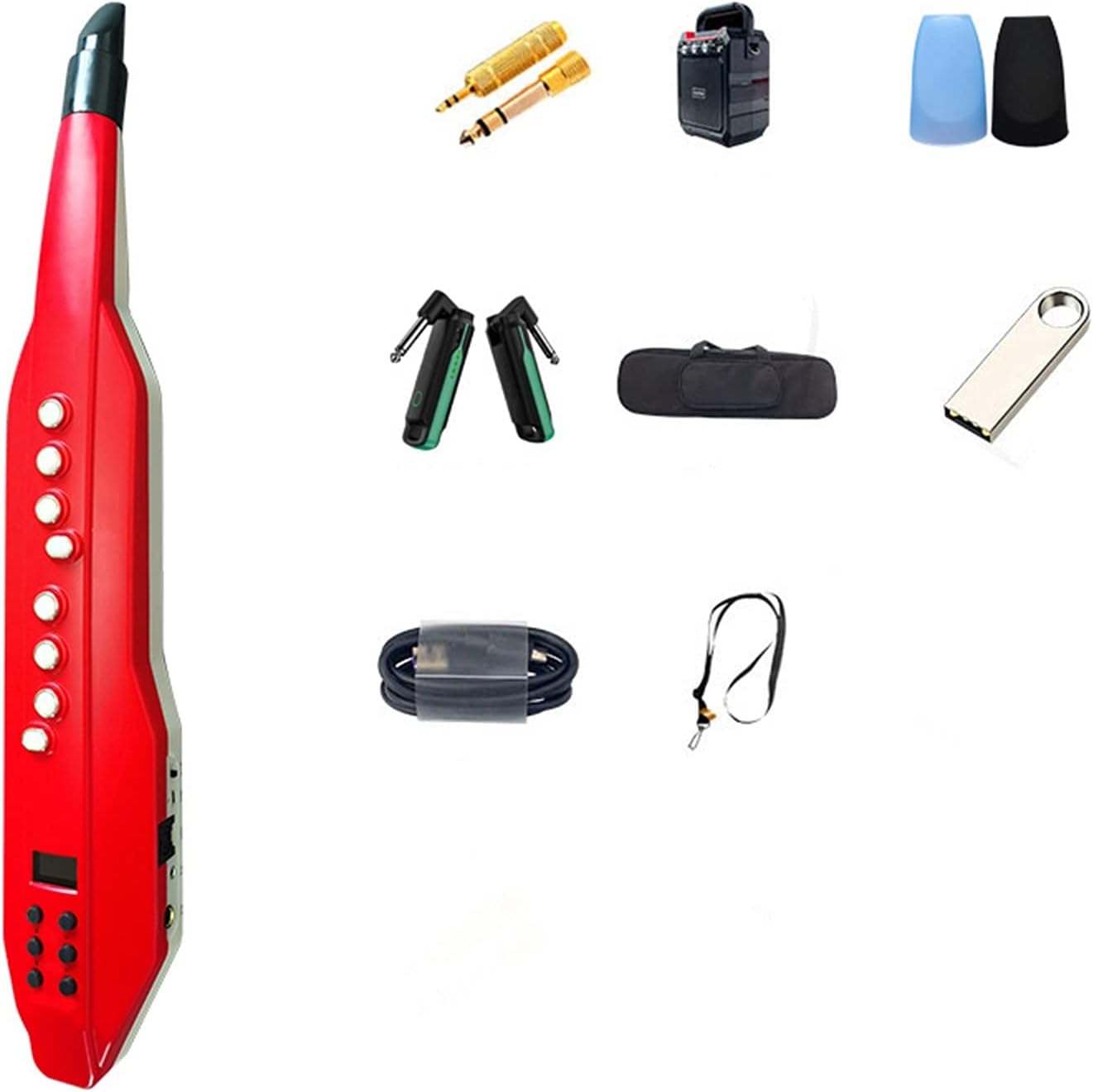 Sax Beginners Kit Electric Wind Instrument Electric Flute Electric Saxophone Electronic Digital Tube Wind Instrument (Color : 12)