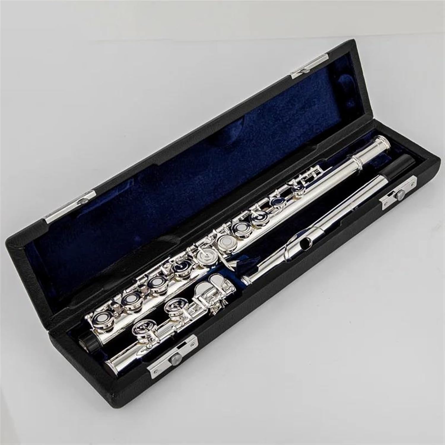 Woodwind Instruments Flute Cupronickel Opening C Key 16 Hole Flute Silver Plated Musical Instruments With Case