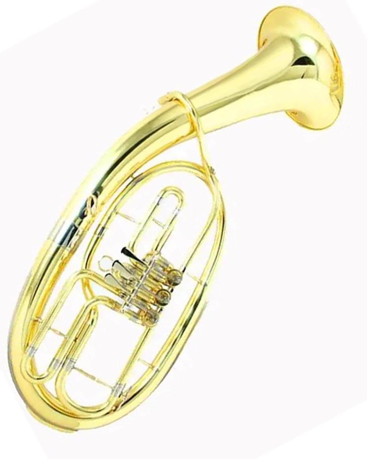 Beginner euphonium Piston Valve Rotary Gold Color Horn French Horn