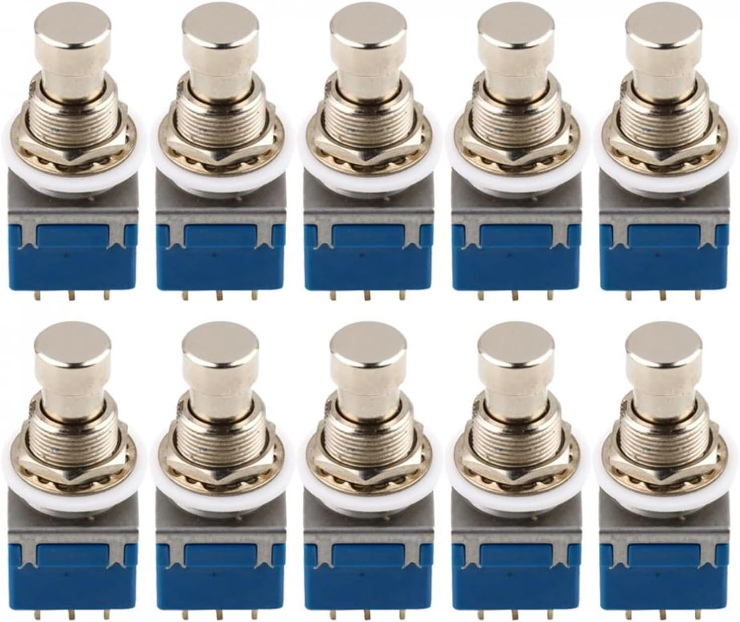 KESHUO 9-pin Electric Bass Guitar Effects Stomp Converter Blue Pack of 10 Guitar Kit Accessories