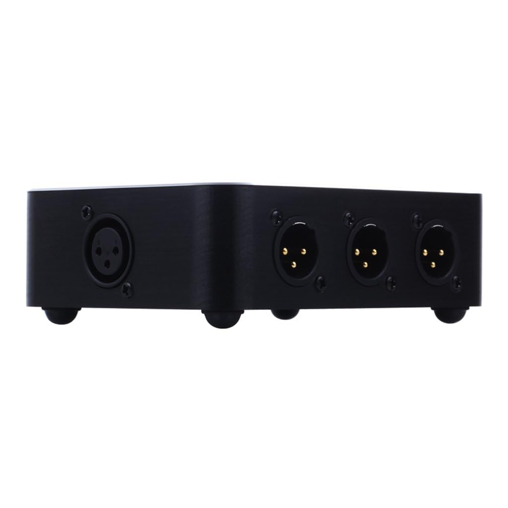 New XLR Splitter Mic Line Level Parallel Splitter， Support 1 into 6 Out Signal Distribution or 6 into 1 Out Signal Mixing Mode，Professional Audio Data Transfer XLR Splitter