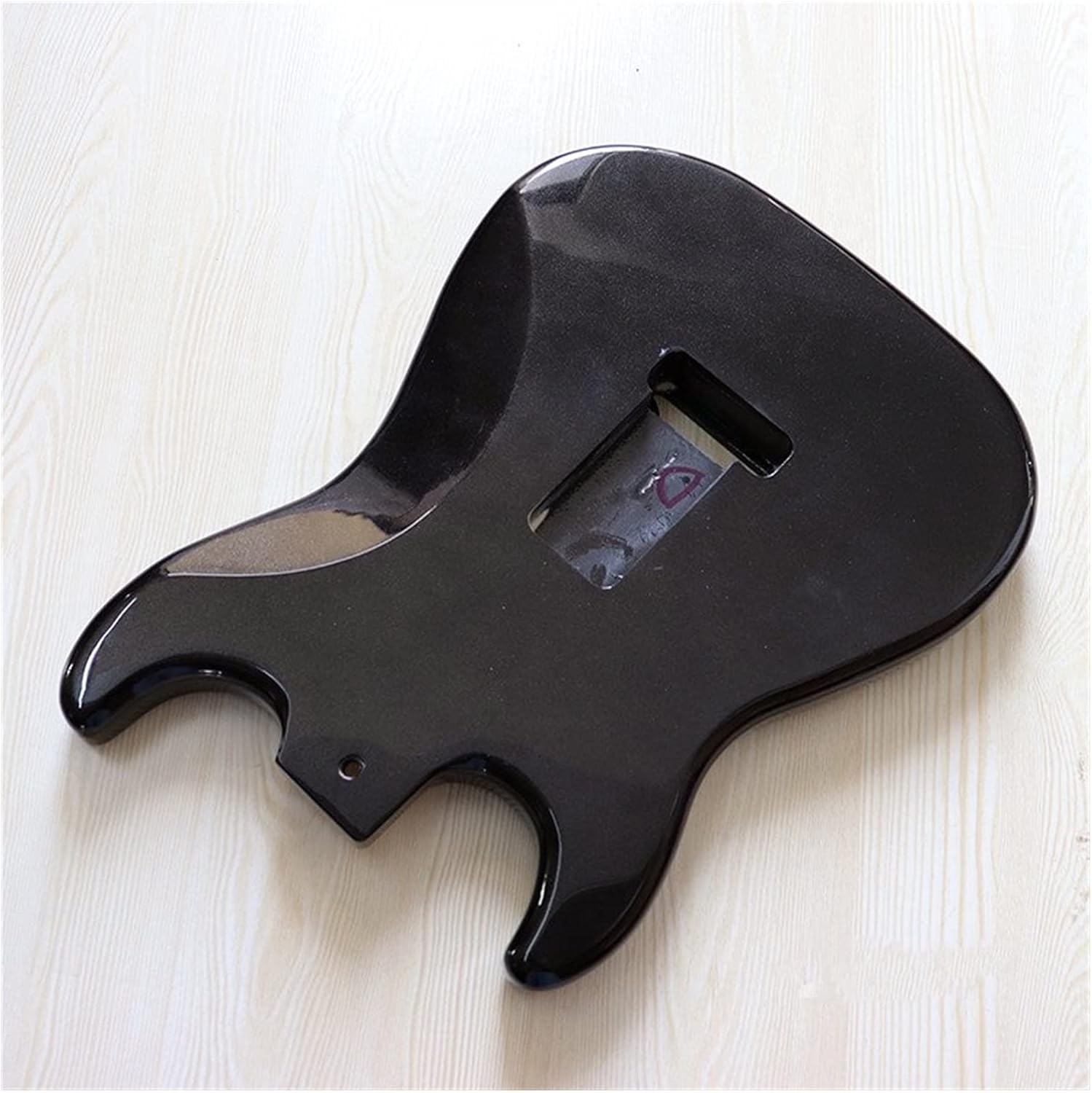 FLFL Guitar Body Electric Guitar Body for Strat ST Guitar Body Black Unfinished Guitar Kit (Color : St)