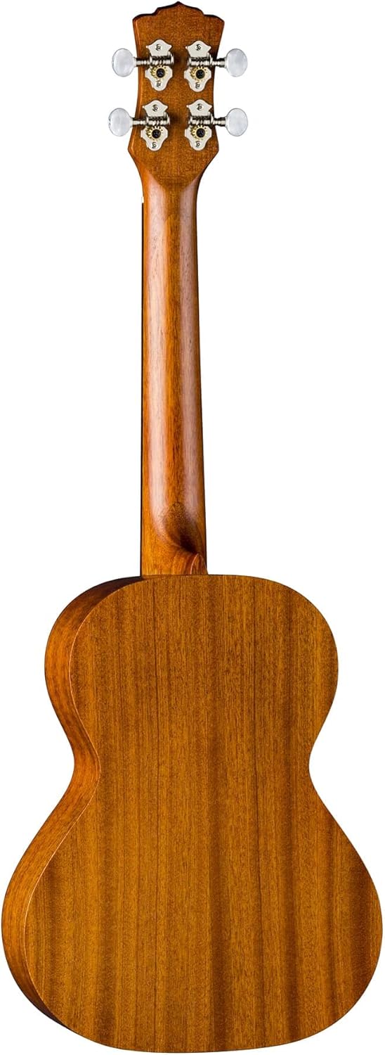 Luna Tattoo Mahogany Tenor Ukulele with Gig Bag, Satin Natural