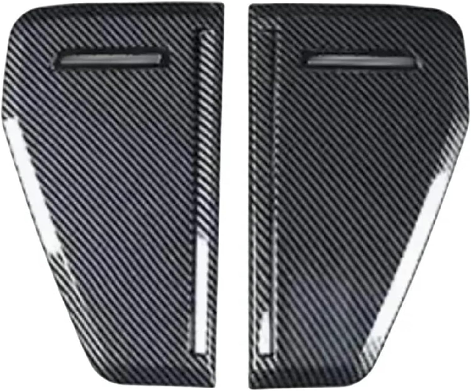 Car Front Side Wing Fenders Modified Body Side Mark Air Vent Sticker Defender Model Decorative Cover Compatible for JETOUR Traveler T2(Carbon Fiber Pattern)