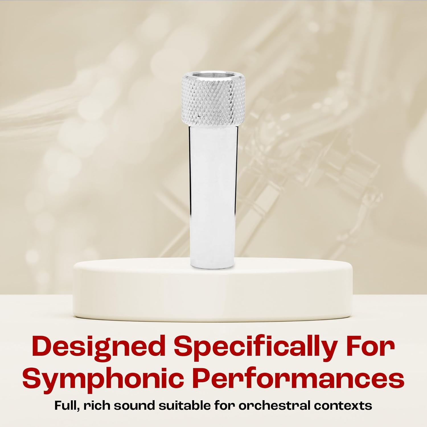 Denis Wick Mouthpiece Adaptor for Trumpet - Silver Plated, Quick & Handy Way Connector for Cornet Players to Trumpet Mouthpiece - Durable Design with Reliable Fit, Suited to Students & Professionals