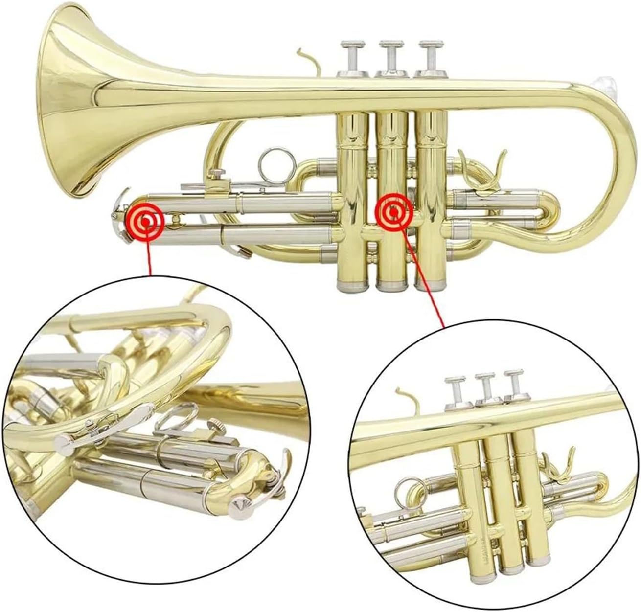Beginner Bb Cornet Professional Brass Trumpet Instrument