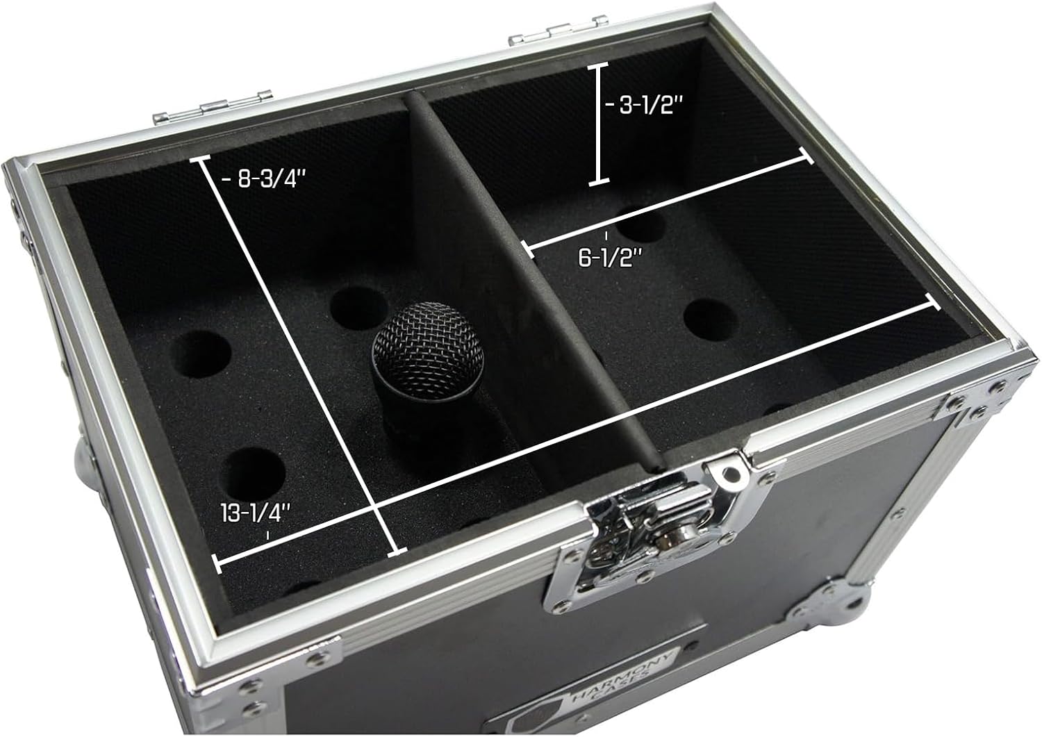 Harmony Audio HCM12S Flight 12 Handheld Microphone Upright Travel Road Custom Case New