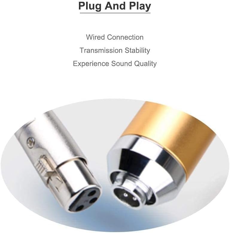 Microphone Condenser Microphone Set, Recording Microphone Microphone Set for Chatting and Singing, Blue