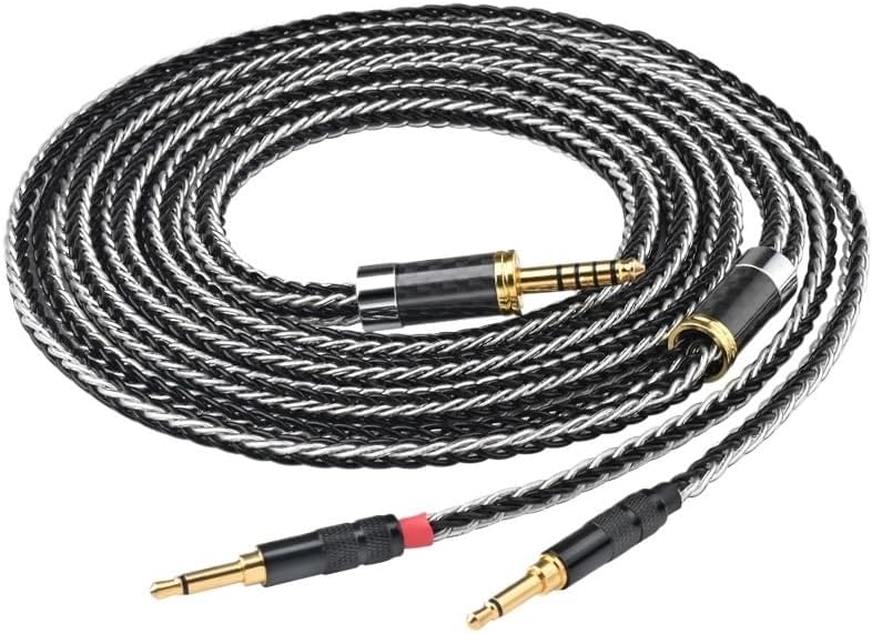 Cable for Headphone 1 to 2 Ja-ck 3.5 OCC Silver Plated 6.5mm 3.5mm 4.4 2.5 XLR Balance Earphone Cable(4.4mm Balanced,1.5m)