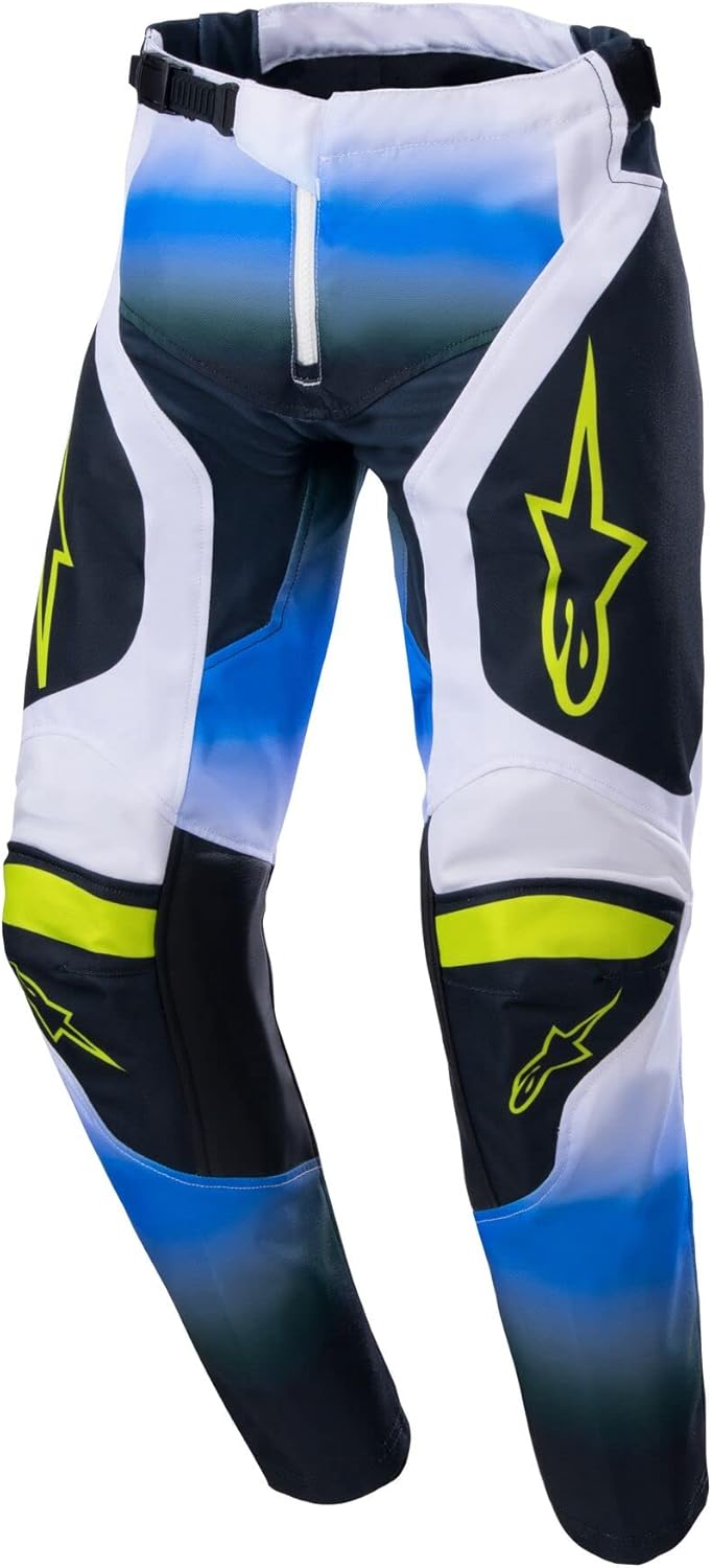 Alpinestars 3740823-9702-22: Youth Racer Push Pants Nightlife Blue/White 22