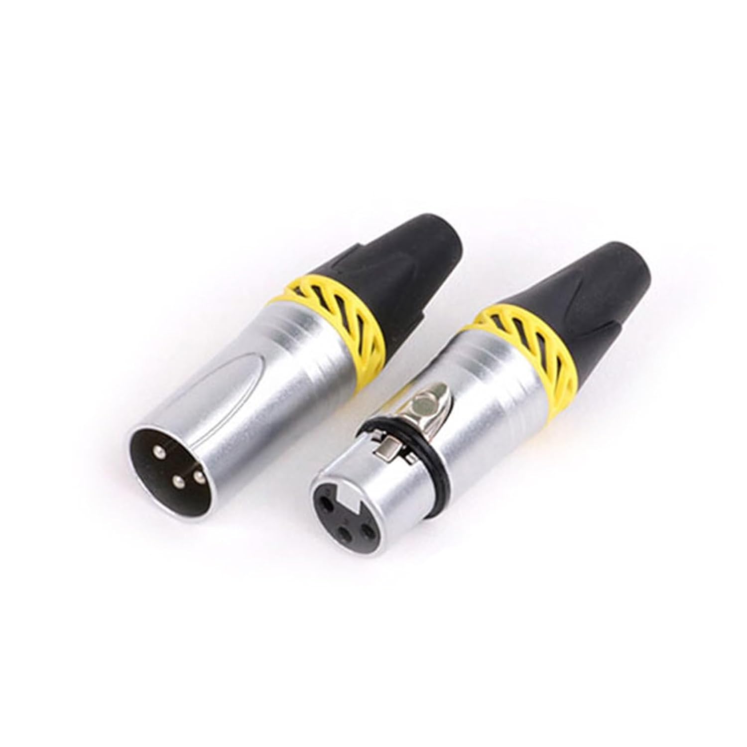 20Pcs/10sets 3Pins XLR Connector Microphone MIC Male Plug&Female Jack Adapter 6 Colors Available Cable Terminal Soldering (Color : 10xM 10xF-Mix)