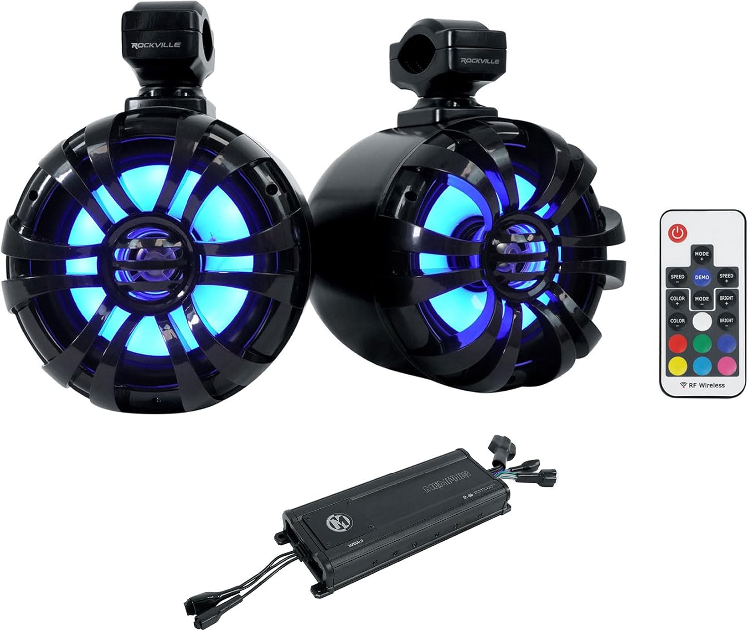 Memphis MX600.6 600w 6 Channel UTV ATV Amplifier+(2) 6.5