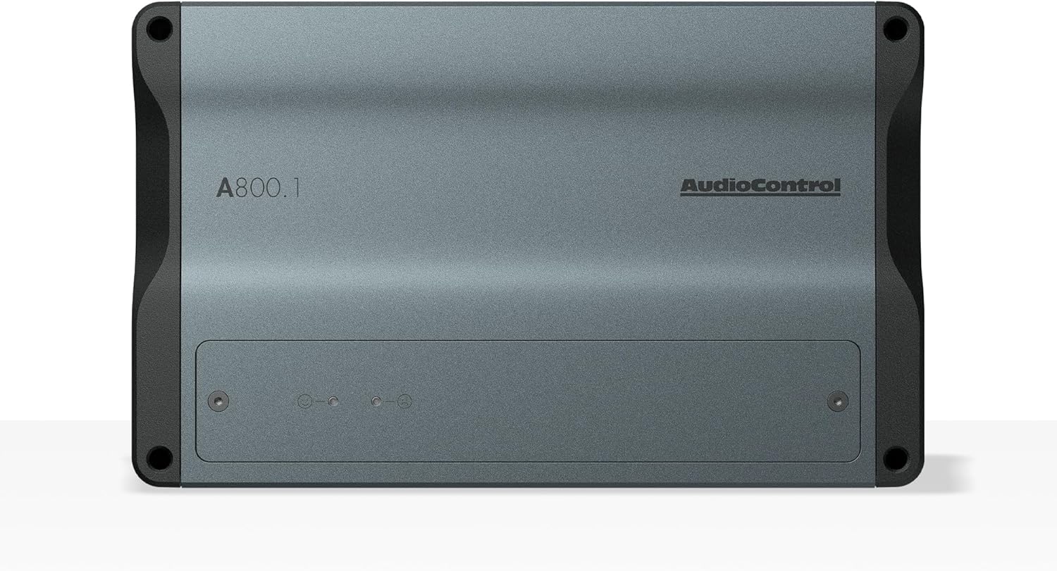 AudioControl A800.1 Altitude Monoblock 800 Watt RMS Car Audio Subwoofer Amplifier, Spike Mode, Class D, Valet Mode, ParaBASS, High/Low Level Inputs, Crossover, Subsonic Filter, EV Compliant