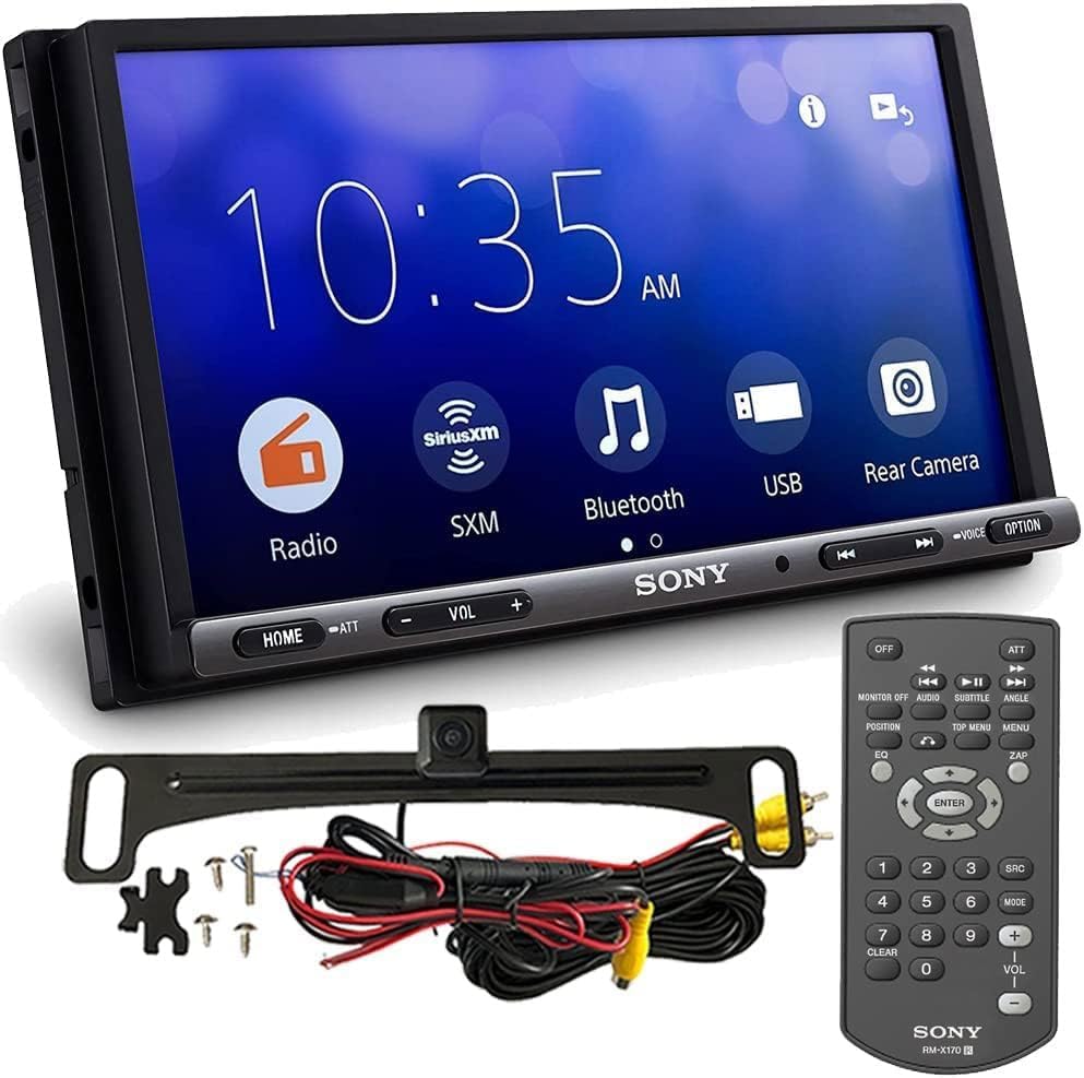 Sony XAV-AX3200 Car Stereo Safe Driver's Bundle w/ ACAM4 Backup Camera. Apple CarPlay & Android Auto 6.95