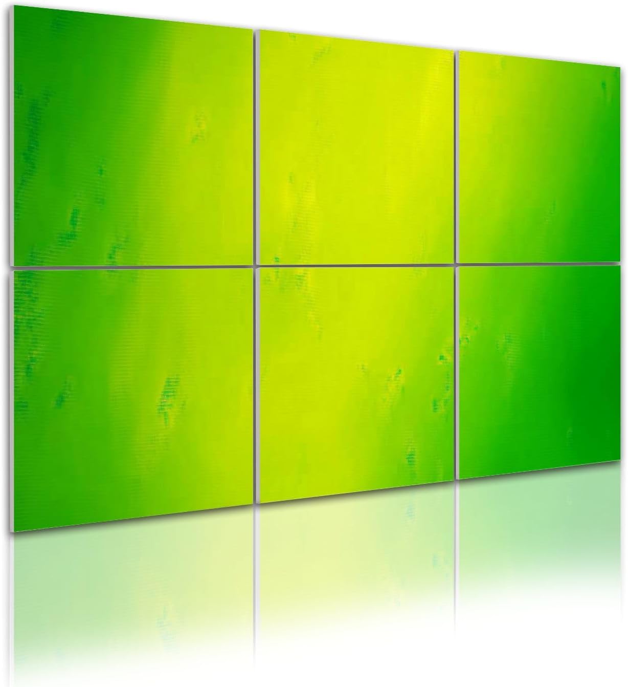 6 Pack Art Acoustic Panels Light gradient bright lime green Sound Absorbing Panel 48