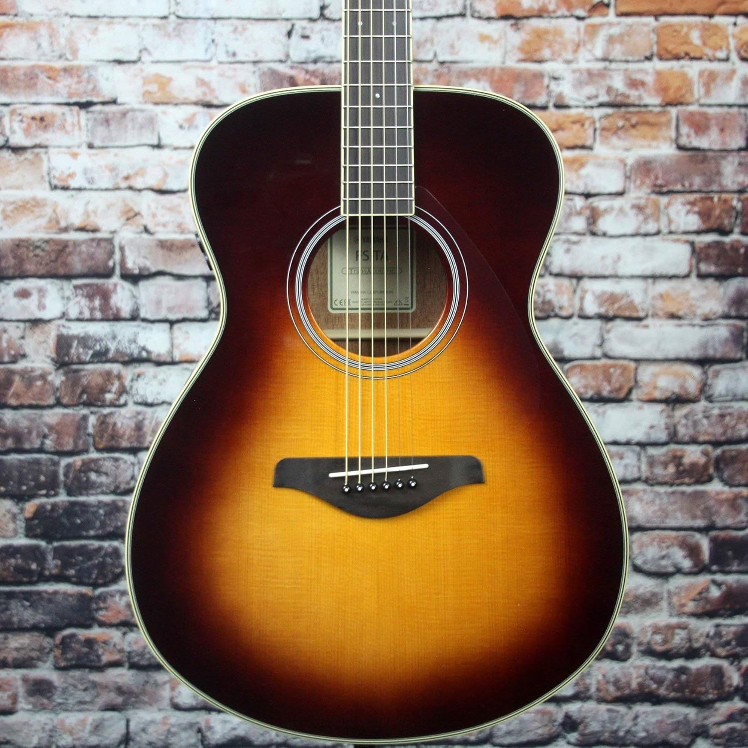 Yamaha FS-TA Concert Size Transacoustic Guitar w/ Chorus and Reverb, Brown Sunburst