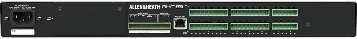 Allen & Heath AHM-16 16 x 16 Audio Matrix Processor