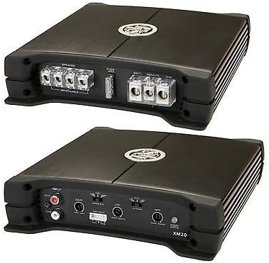 DLS XM20 2-Channel Class AB 200W Car Stereo Amplifier with Low-Pass Filter