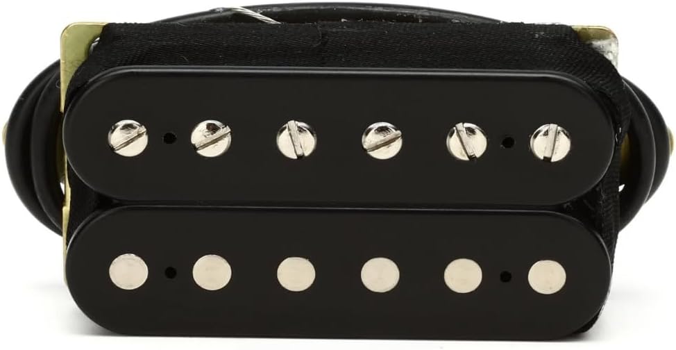 DiMarzio DP155FBK Black - The Tone Zone F-Spaced Humbucker Pickup Bundle w/ 12x Fender Guitar Picks and Liquid Audio Polishing Cloth