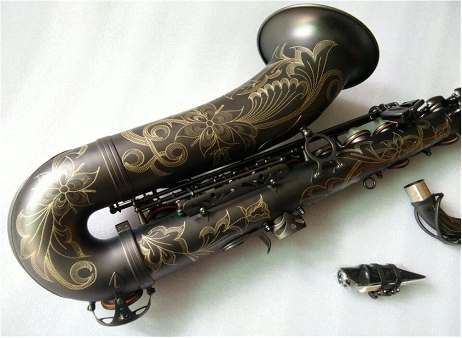 Tenor Saxophone Black Matte Sax Professional Musical Instrument Playing with Case Mouthpiece Student Saxophone