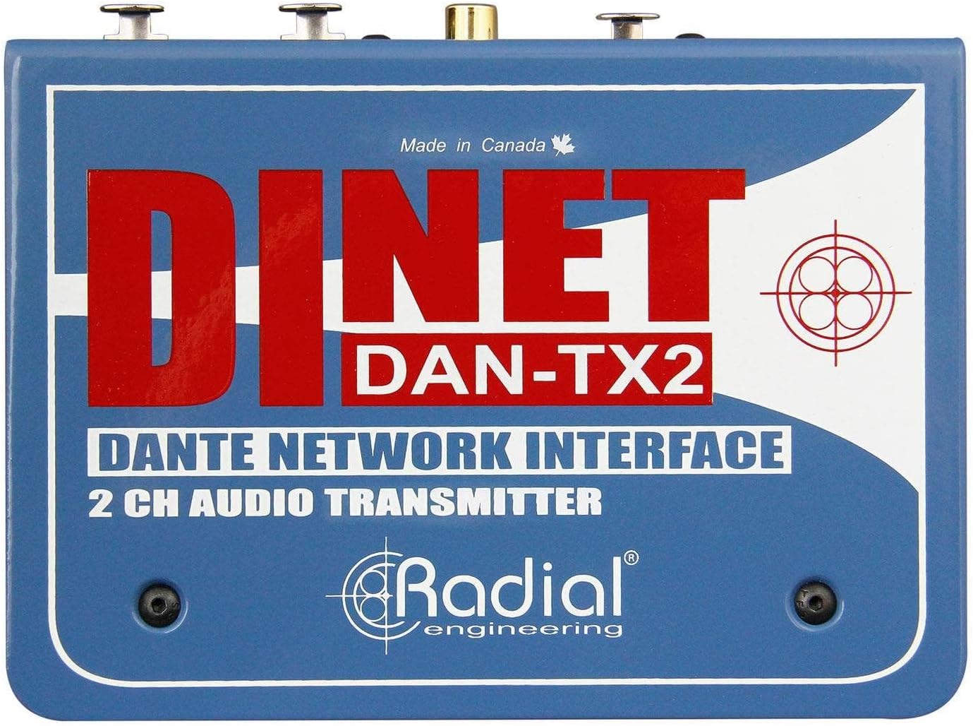 Radial DiNET DAN-TX2 2-Channel Dante Network Transmitter