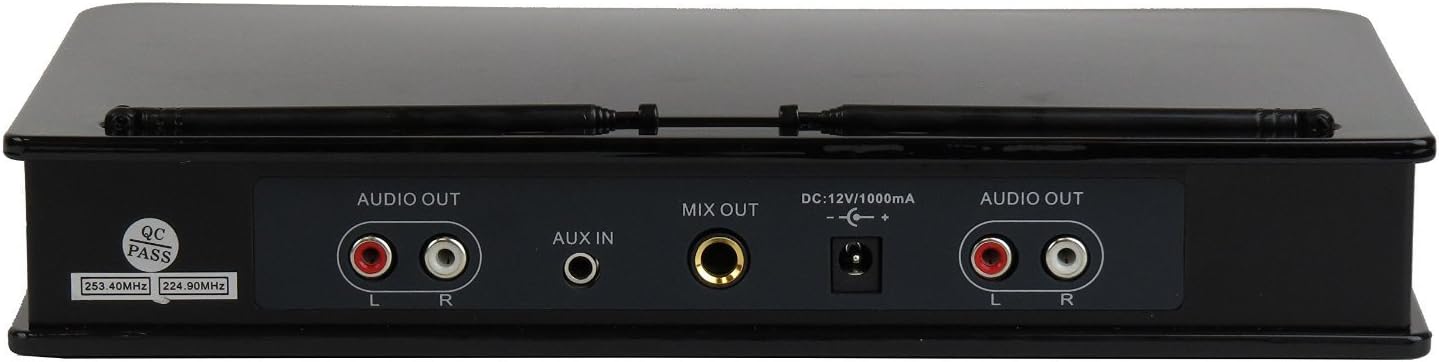 Hisonic HS236 Bluetooth VHF Handheld Wireless Microphone System Portable and Rechargeable Battery Installed,2 Handheld Microphone