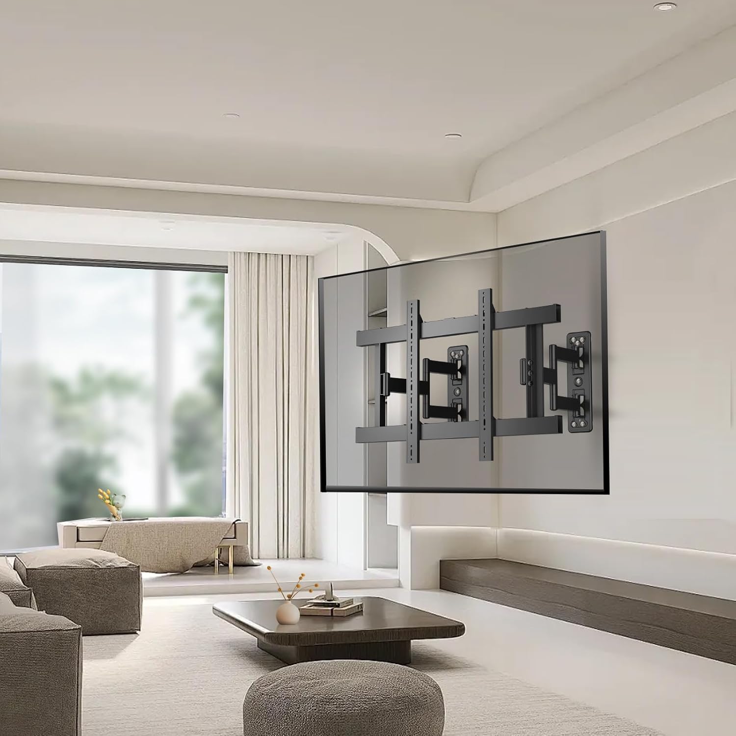 98 86 85 77 75 inch TV Wall Mount,Full Motion Corner TV Bracket for 37-100