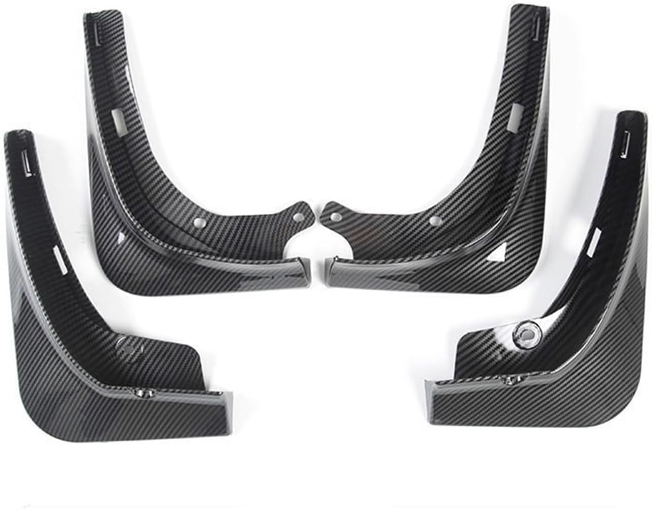 Mud Flaps Splash Guards Fender Car Exterior Modification，Compatible for Tesla Model 3 2016/2017 /2018/2019 / 2020/2021 / 2022 (Color : Cf 21 22)