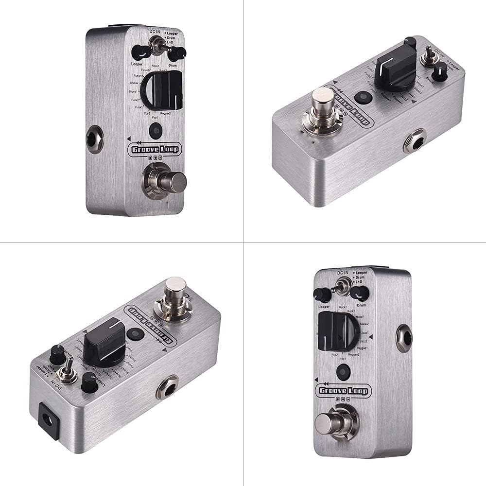 Loop Guitar Pedal Drum Machine & Looper Effect 3 Modes Max. 20min Recording Time Tap Tempo