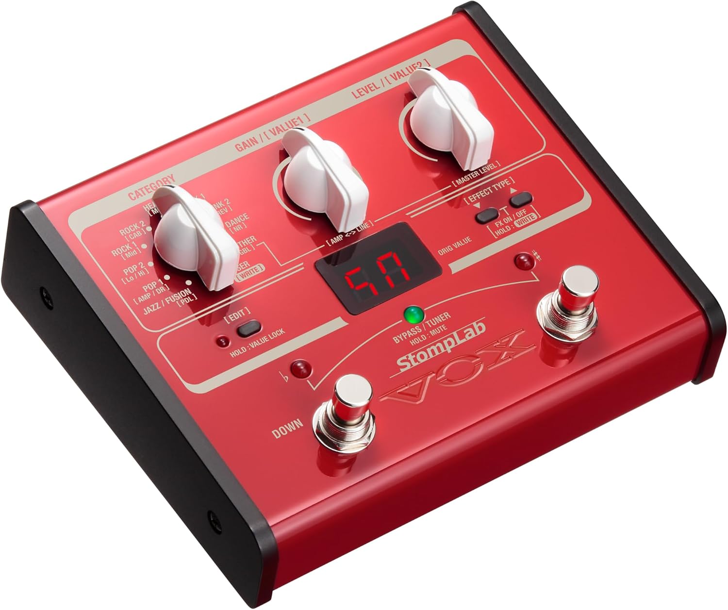 VOX StompLab 1B Multi-Effects Modeling Pedal for Bass Guitar