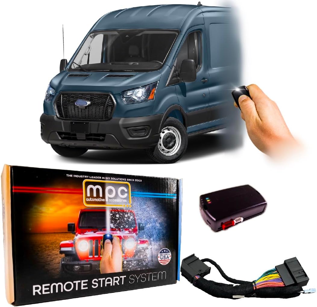MPC Remote Start Kit Compatible with Ford Transit (2022-2024) || Plug and Play || Lock-Unlock-Lock to Start || No Horn Honk || USA Tech Support