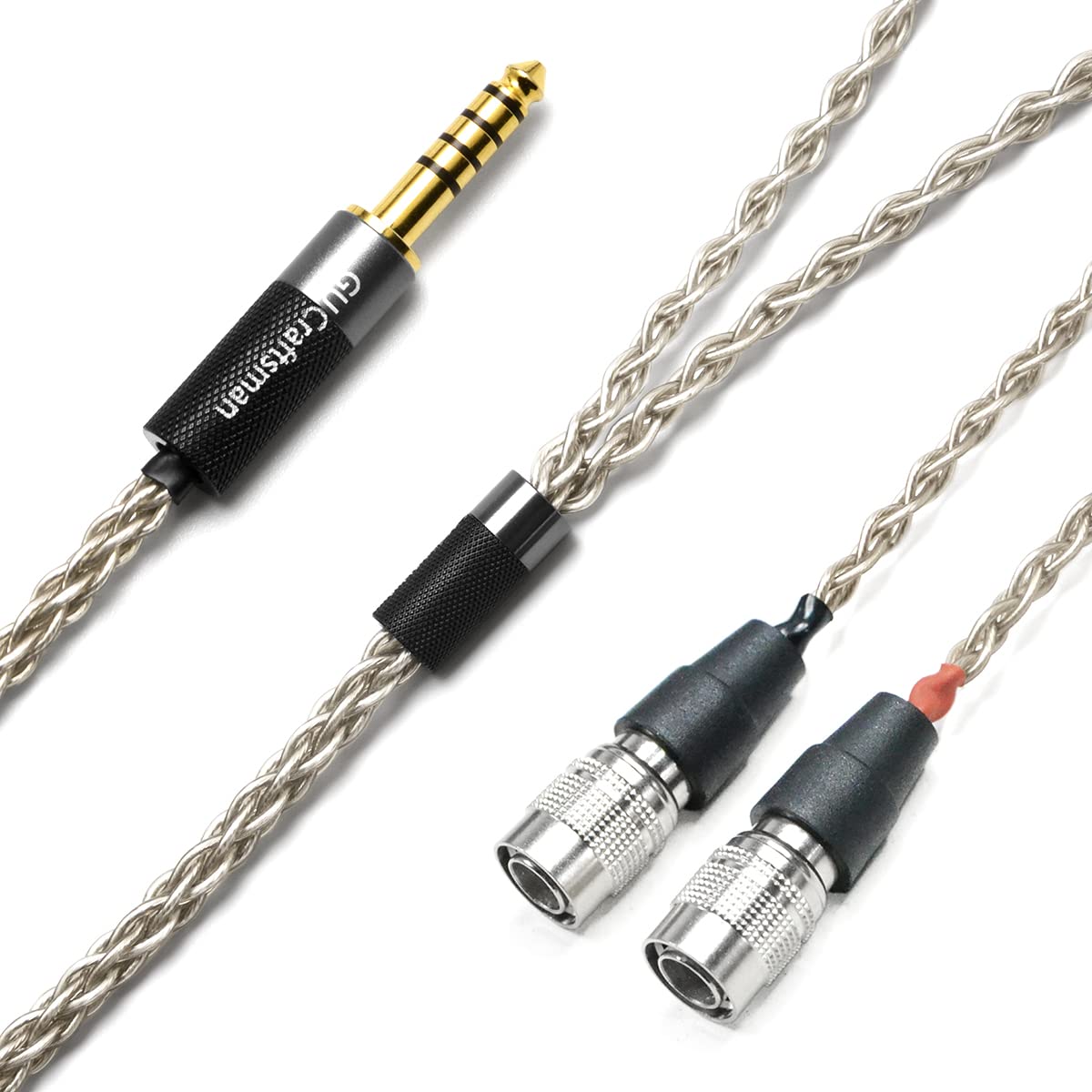 6N Single Crystal Silver Upgrade Headphone Cable 3.5mm/4.4mm/4Pin XLR Headphone Upgrade Cable for MrSpeakers/Dan Clark Audio Aeon 2 Ether 2 Ether C Flow Stealth (4.4mm Plug)