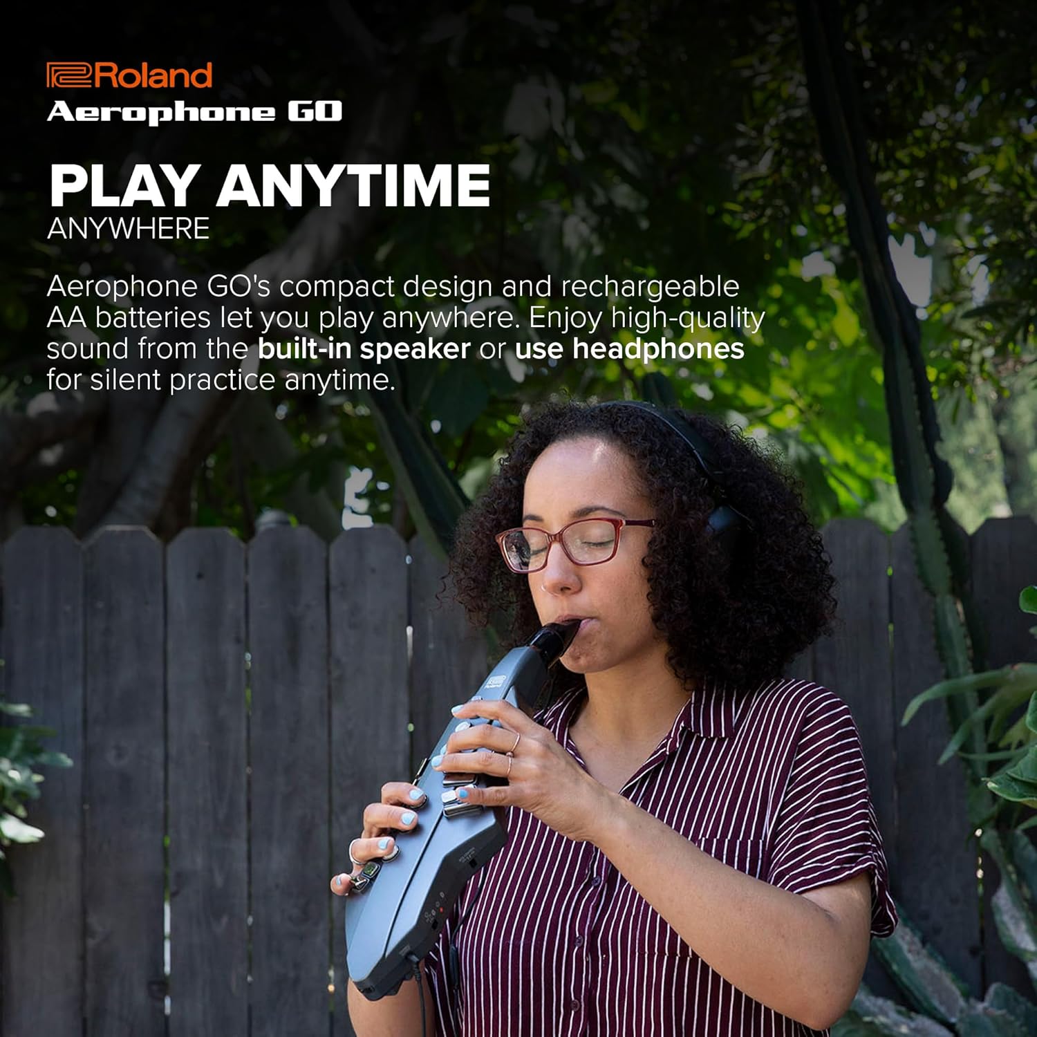 Roland AE-05 Aerophone GO | Compact Digital Wind Instrument | Advanced Control & Playability | 11 High-Quality Onboard Tones | Built-in Speaker | Headphone Connectivity | Bluetooth Enabled