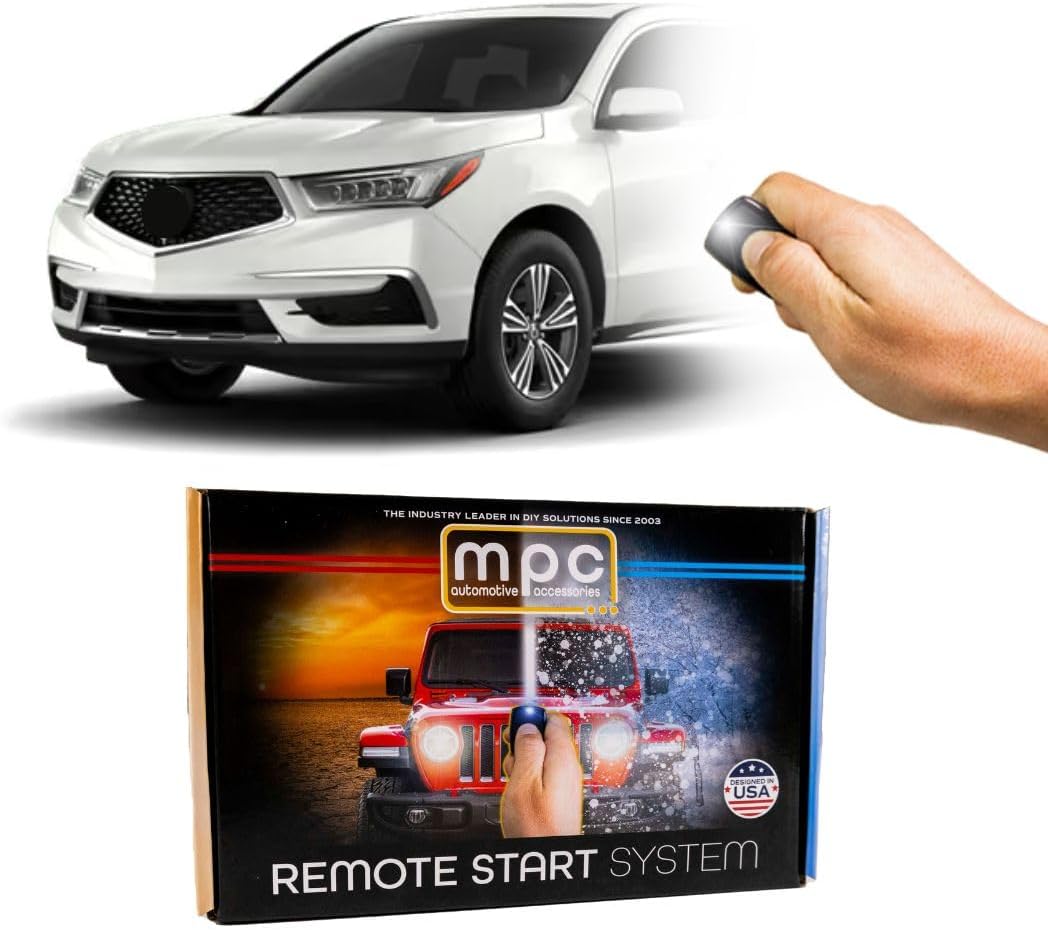 MPC Remote Starter Kit Compatible with Acura MDX 2014 2015 2016 2017 2018 2019 2020 Push-to-Start || Plug-in T-Harness || 3X Lock to Remote Start || USA Based Tech Support