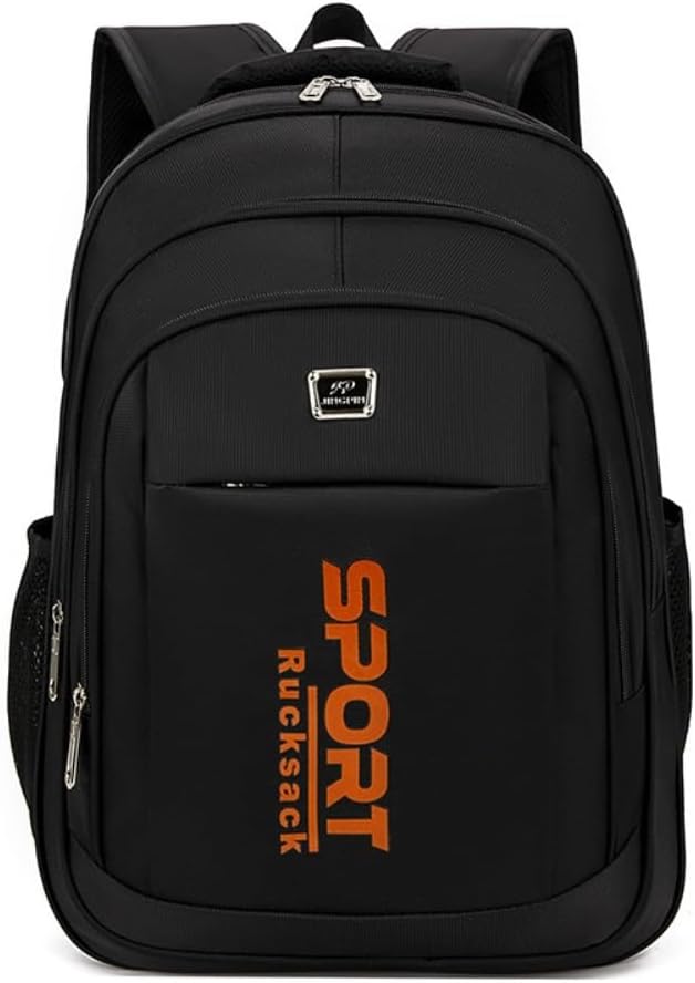 Sports and leisure backpack for men and women, large capacity portable commuting bag -Can be given as a gift(Orange)