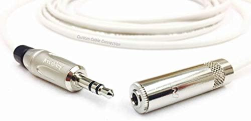 100 Foot Plenum CL3P 3.5mm (1/8 inch) Stereo Audio Extension Cable Male to Female by Custom Cable Connection