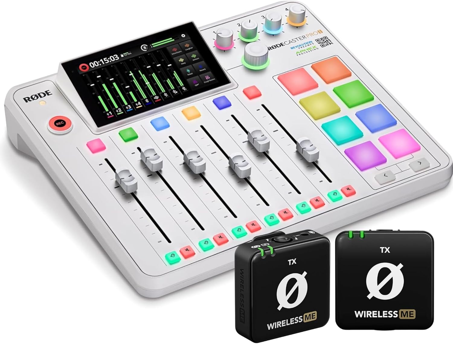 RØDECaster Pro II + Two RØDE Wireless ME TX