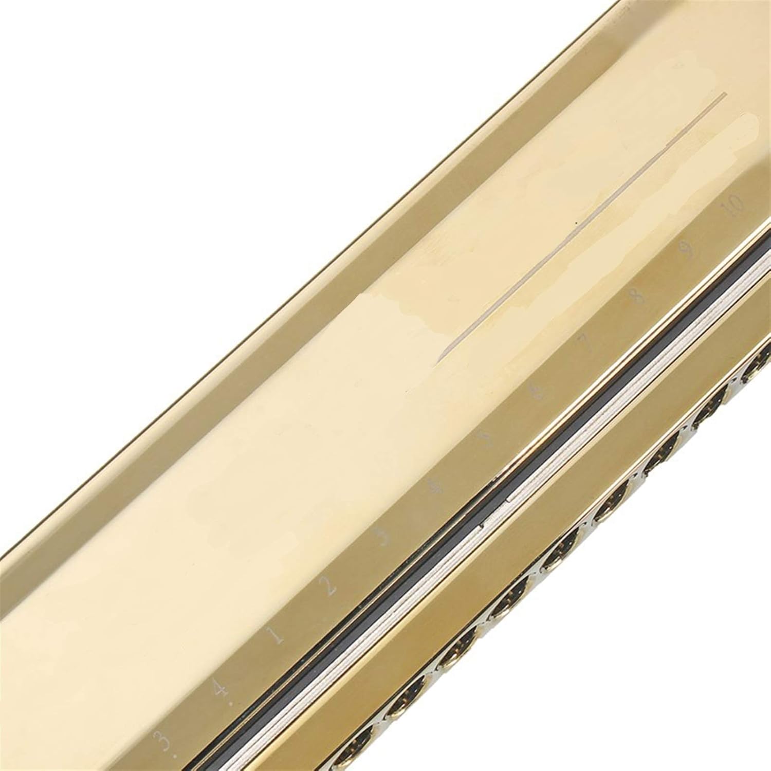 Folk Instruments Chromatic Harmonica 16 Holes 64 Tones Mouth Organ Instrumentos Key C Professional Chromatic Harp Musical Instruments (Color : Silver)