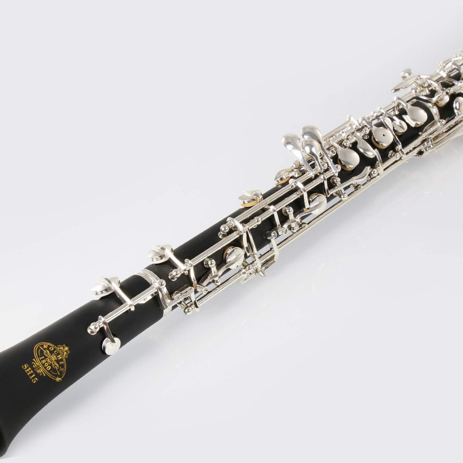 Rochix Oboe Beginner Student Level SH15 Composite Wood Body Silver Plated Semi Automatic C Tone with 1 Reeds,1 Cleaning Cloth,1 Oboe Swab,1 Thumb Rest,1 Case and More