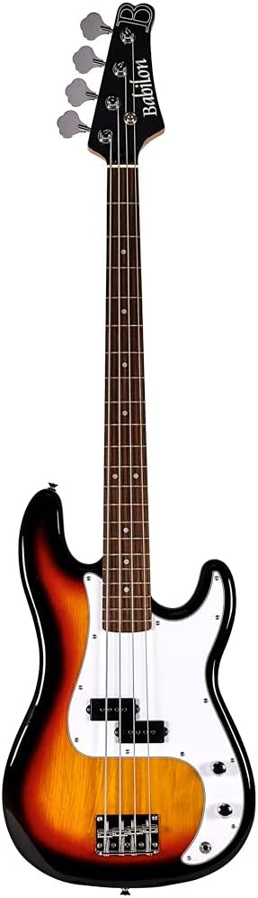 Electric Bass Guitar Bundle Sunburst