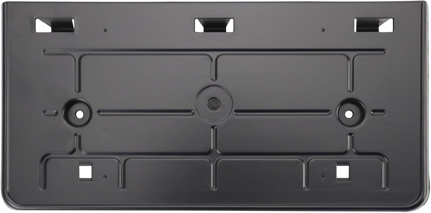 TRQ Front License Plate Bracket Black Compatible with 2019-2021 Audi Q3 AU1068126