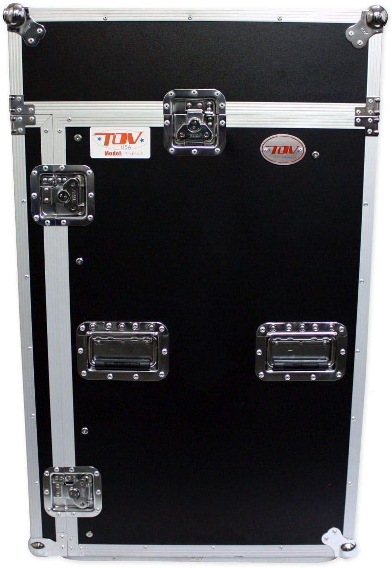 TOV Pro X T-18MRSS 18Ux10U Slant Rack Pro DJ ATA300 Flight Case w/Wheels 3/8
