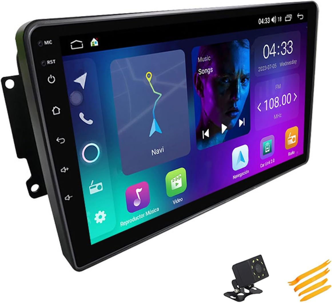 Android 13 Car Stereo Bluetooth Car Play 2 DIN Touch Screen Compatible with Benz C CLK G Viano Vito W203 9in QLED Display Car Radio with Navigation Android Auto FM RDS SWC,4 Core NF1 1G+32G