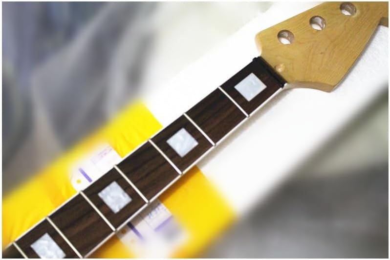 20 Frets Maple Electric Bass Guitar Neck 4 Strings Rosewwood Fingerboard Glossy Paint Customized Guitar Accessories Parts
