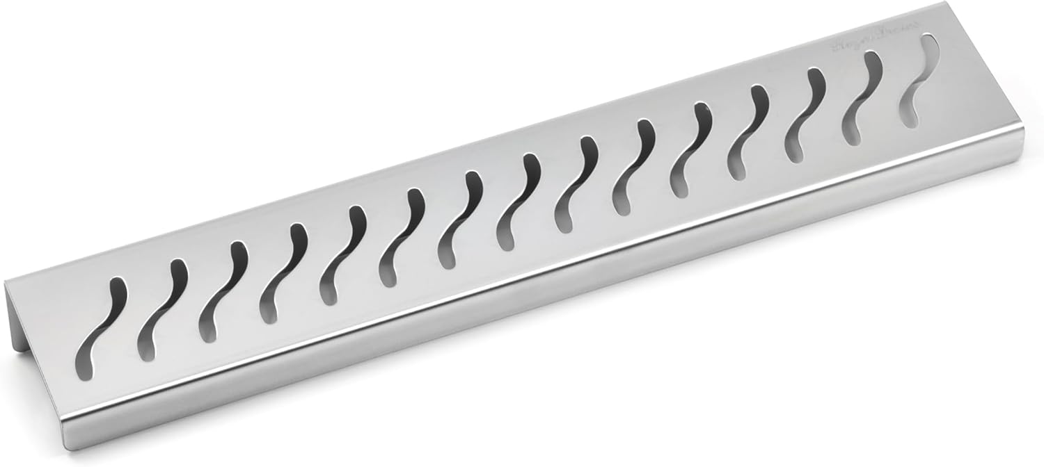 SereneDrains Stainless Steel Brushed Nickel Shower Shelf for Inside Shower Drill in Wall Mount Small Bathroom Shelf Decor Organizer Rack Caddy Floating (Brushed Stainless Steel, 12 Inch)