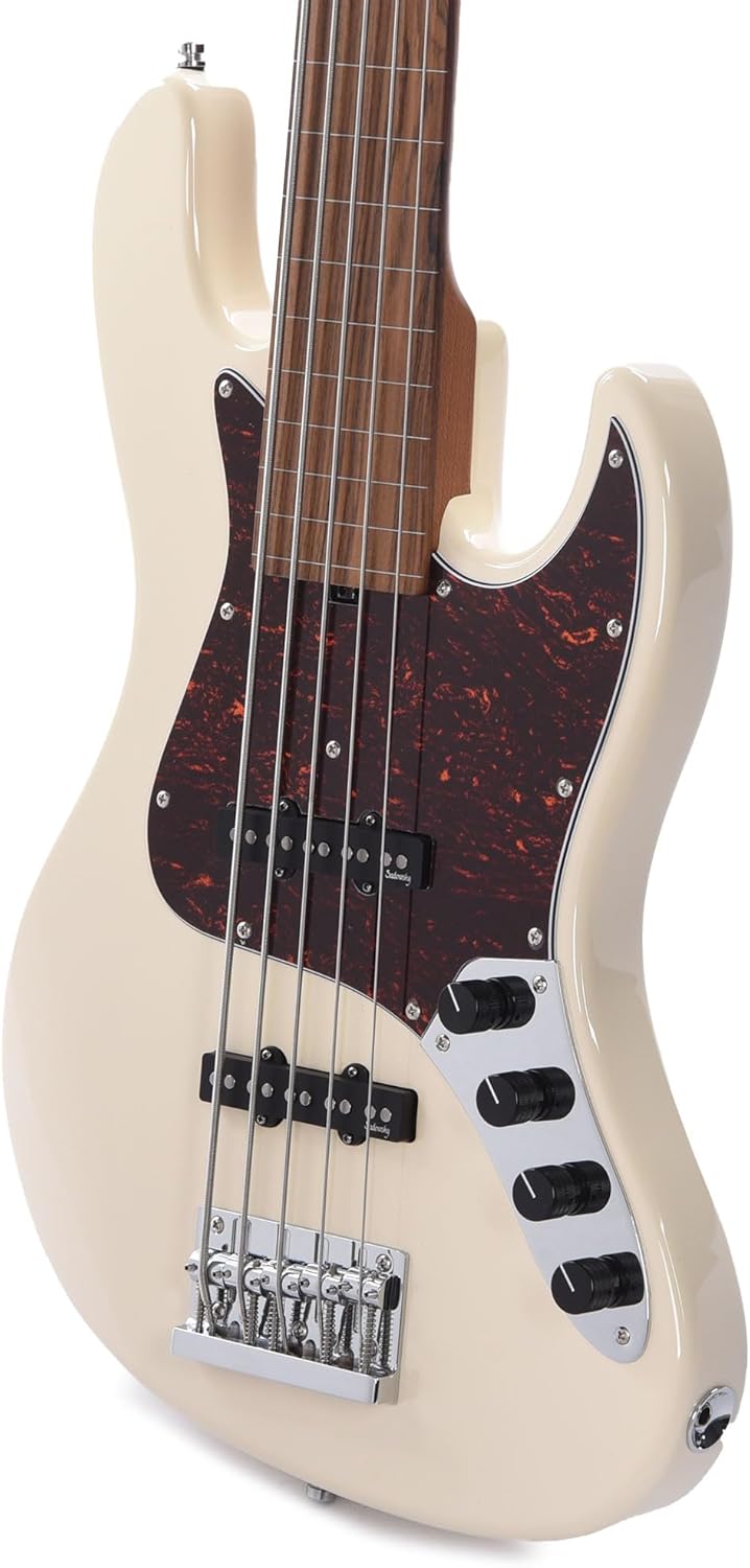 Sadowsky MetroExpress Vintage JJ Bass Fretless, 5-string - Olympic White