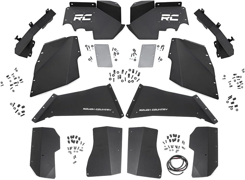 Rough Country Front & Rear Inner Fenders for 2007-2018 Jeep Wrangler JK - 10511