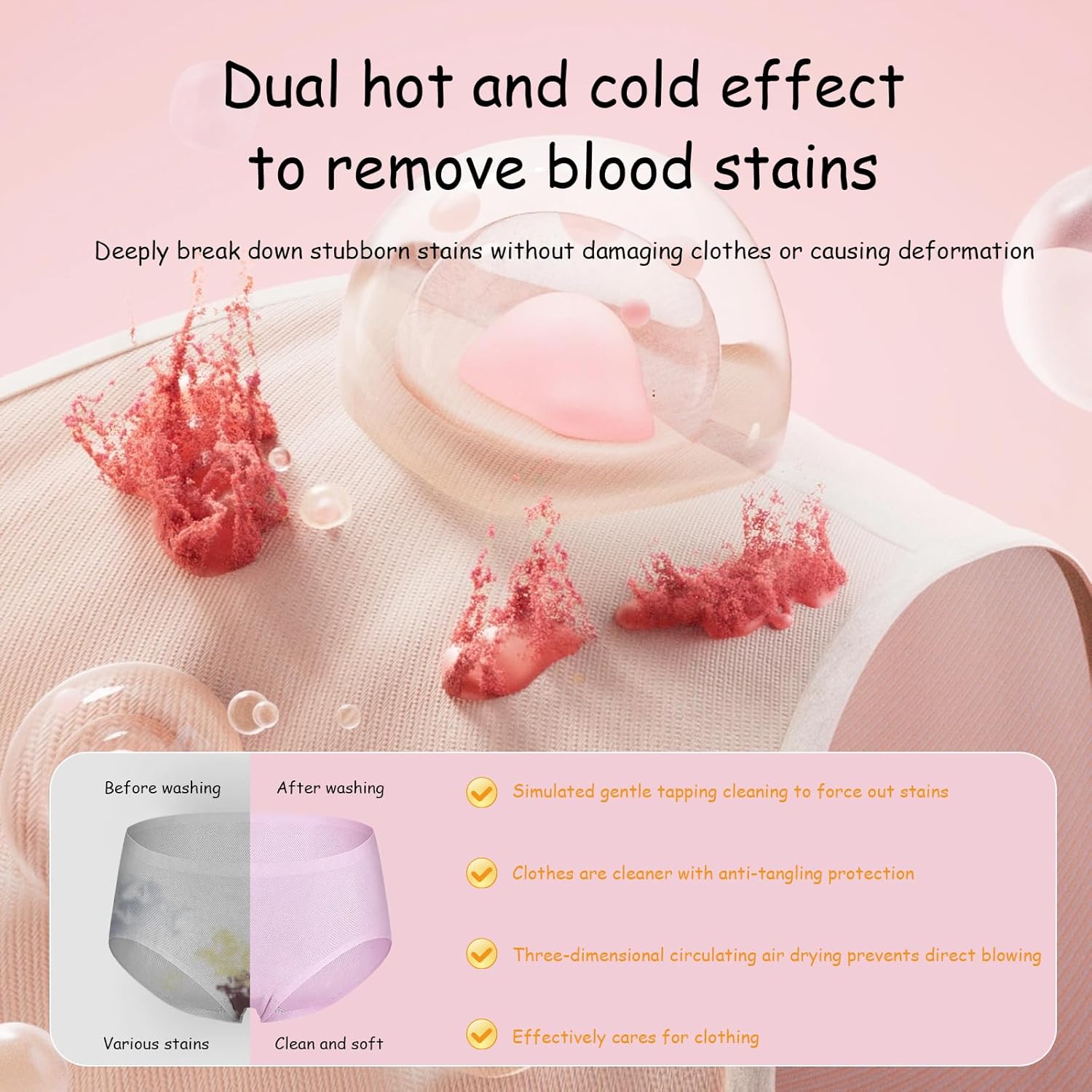 Compact Portable Washing Machine, Single/double Drum, Wall-mounted & Desktop, 3.5l Stainless Steel Tub, Smart Touch, Fully Automatic Washer Dryer For Dorm, Apartment, Rv, Travel A Desktop